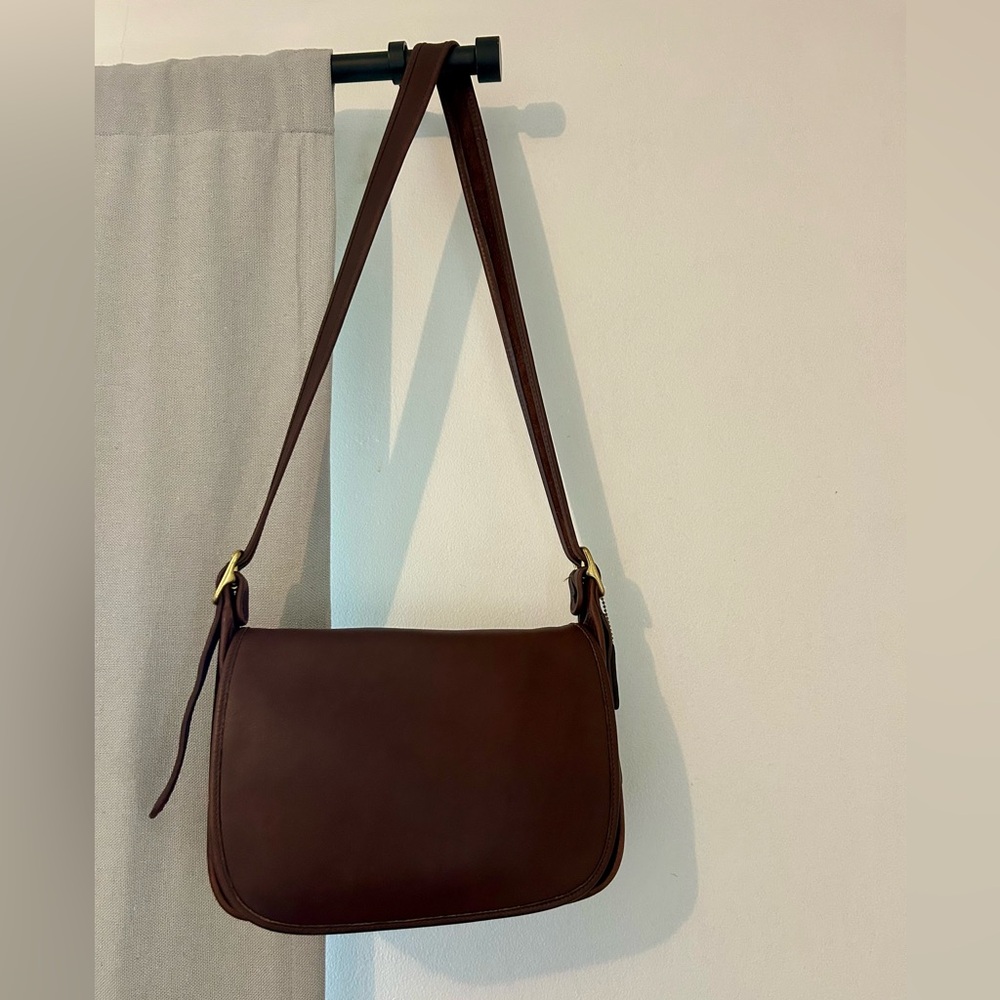 Coach Brown Leather Crossbody Bag